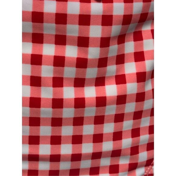 No Brand Red White Ruffle Bikini Plaid Size XL - Picture 5 of 6